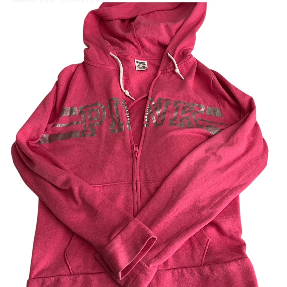 Pink Victoria’s Secret zip up jacket
